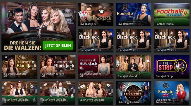 Evolution Gaming Live Spiele