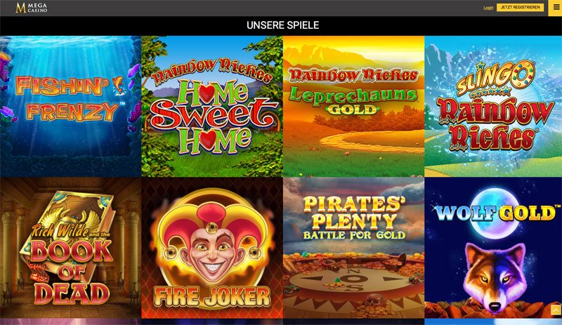 Mega Casino Online Spielautomaten