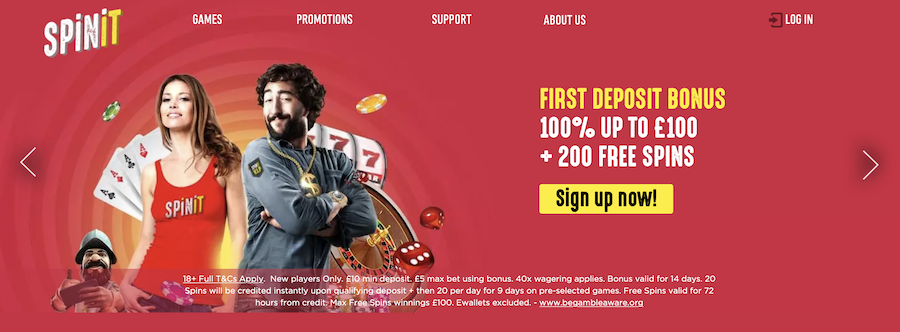 Spinit Welcome Bonus