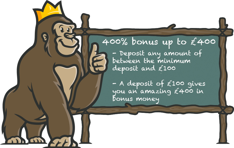 Example of a 400% Deposit Bonus