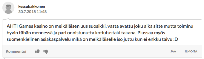 Kokemuksia Ahti Games -kasinosta