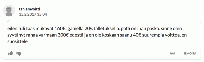 Pelaajien arvioita 3