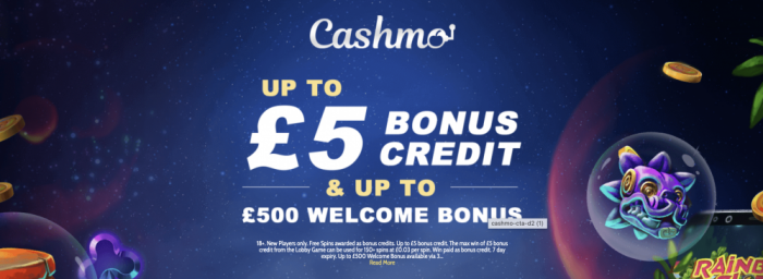 Cashmo Casino Welcome Bonus
