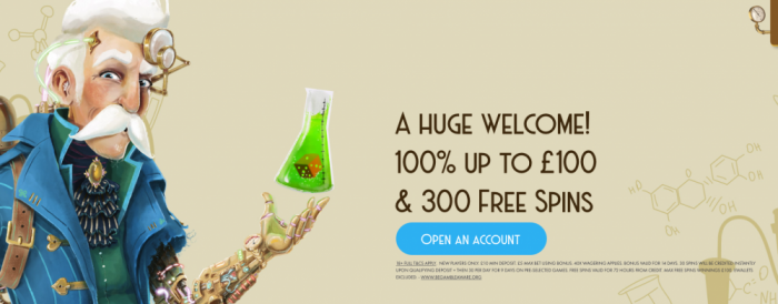 Casino Lab Welcome Bonus