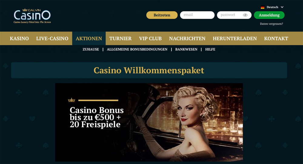 Casino Willkommenspaket