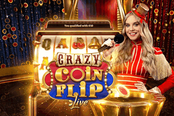 Evolution Crazy Coin Flip Live Casino Thumbnail Image