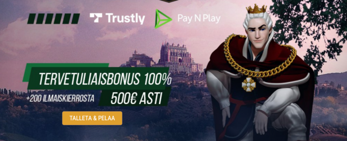 King Billy tervetulobonus