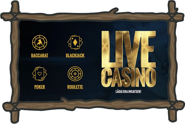 Live casinospel: Blackjack, Roulette, Baccarat och Poker