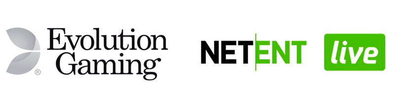 Netent Live och Evolution Gaming erbjuder live casino spel