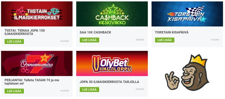 Olybetin päivittäiset kampanjat