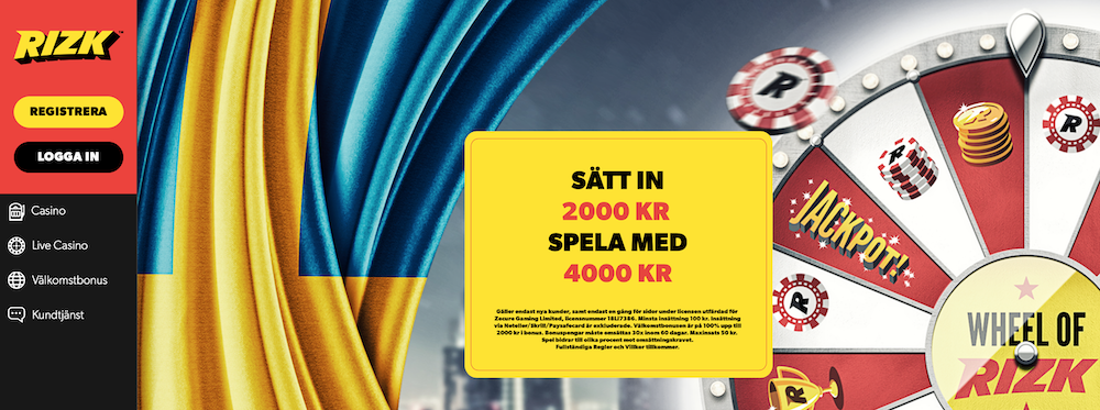 Rizk Casino välkomstbonus