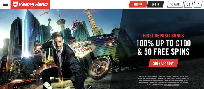 Vegas Hero Welcome Bonus