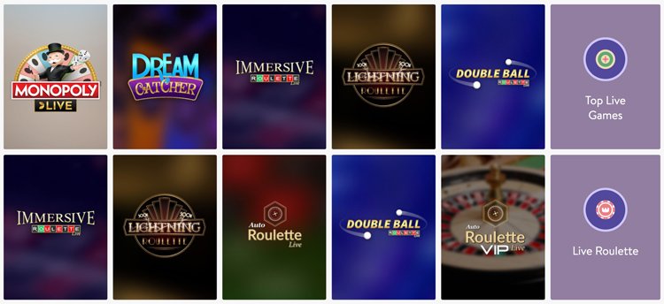 Wishmaker Casino live games